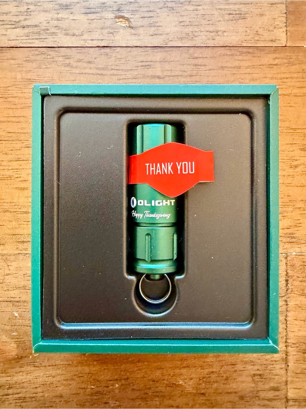 Olight iTHX Happy Thanksgiving Evergreen Limited Edition Keychain Flashlight NEW